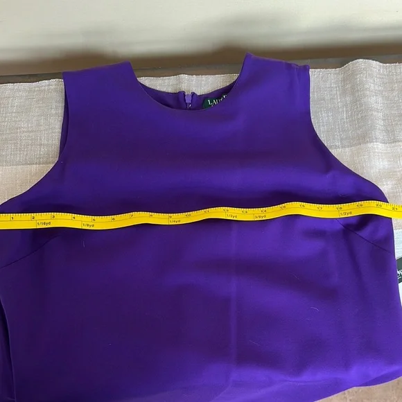 Ralph Lauren Purple Sleeveless Dress Size 1X - Picture 5 of 6
